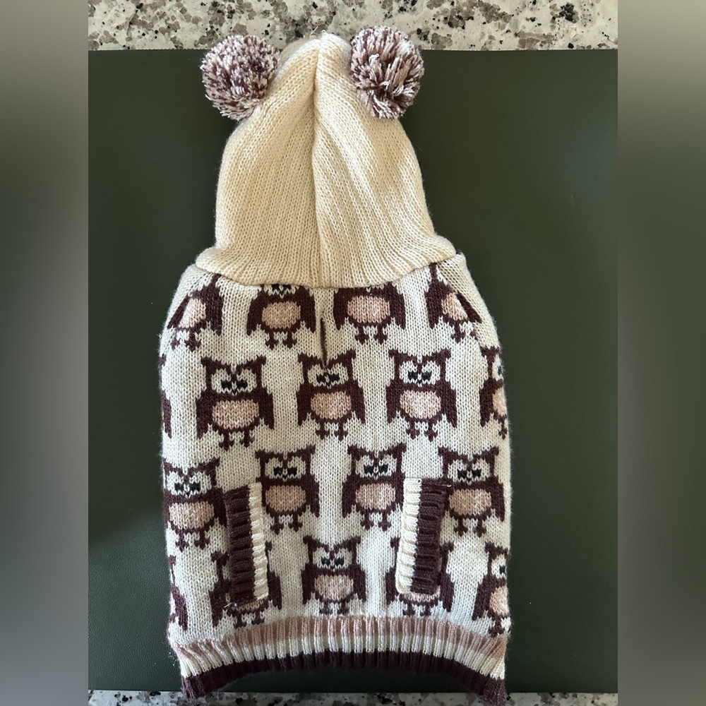 Heavy Pet Sweater with Hood - XS